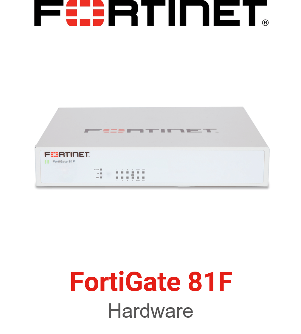 Fortinet FortiGate 81F Firewall Hardware Vorderseite