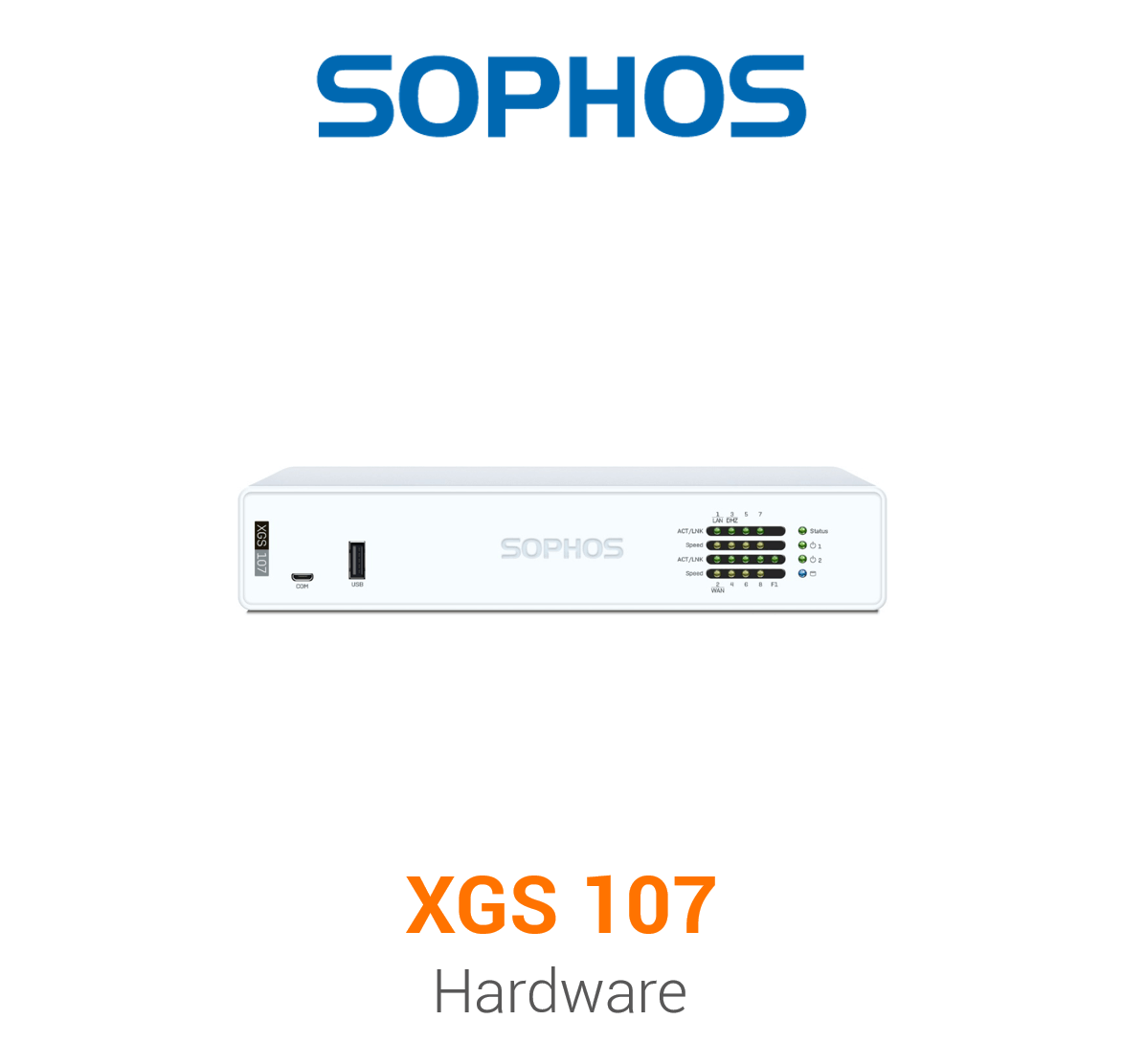 Sophos XGS 107 Firewall Hardware Vorderseite