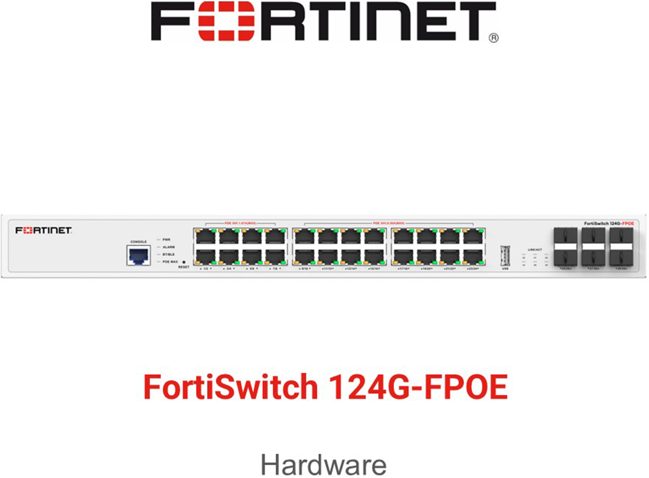 Fortinet FortiSwitch 124G FPOE