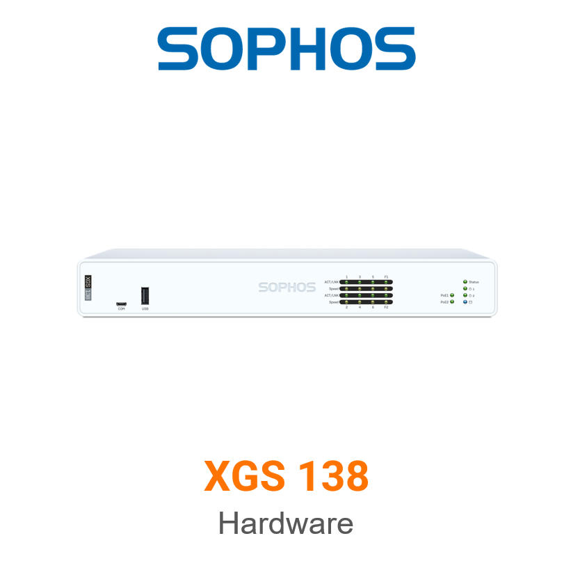 Sophos XGS 138 Firewall Hardware Vorderseite